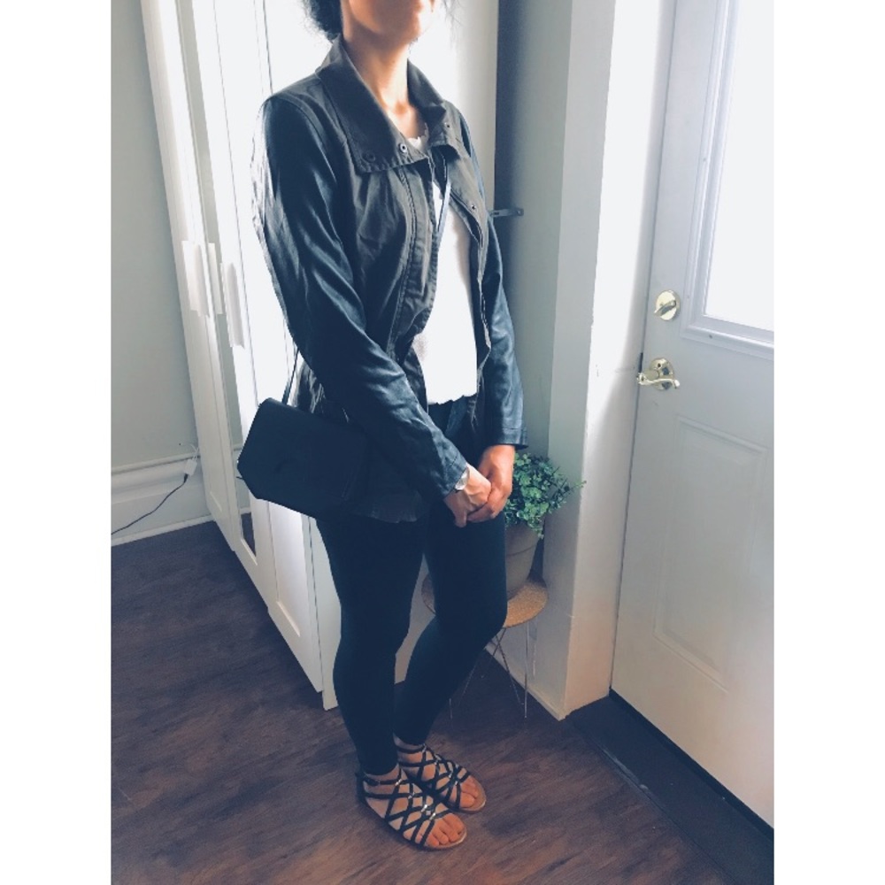 Olive and Black Colorblock Jacket